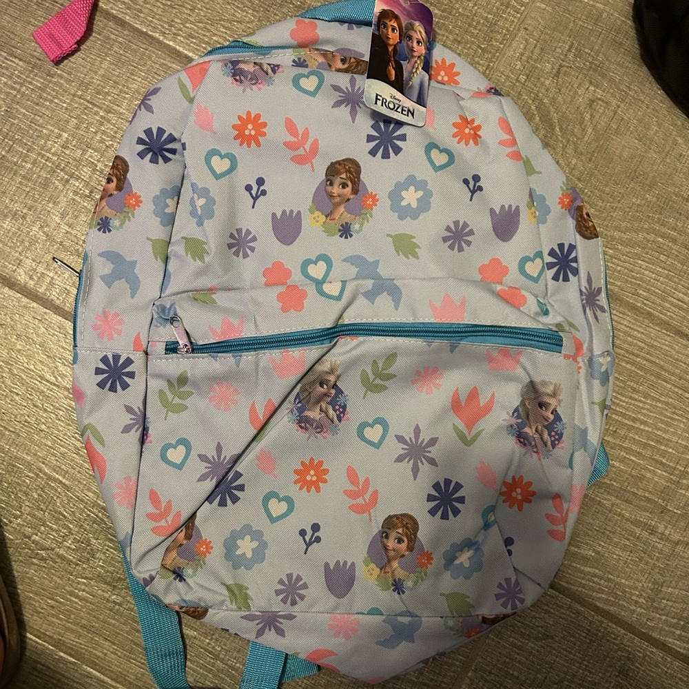 Disney Frozen Backpack - Blue and Pink